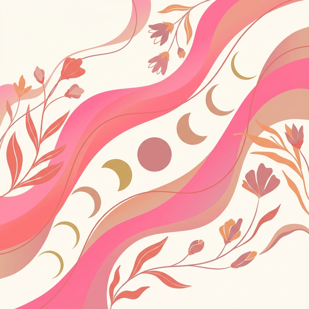 Menstrual health and wellness illustration